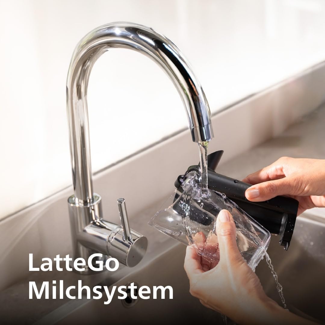 Series 5400 Fully Automatic Coffee Machine - LatteGo Milk System, 12 Coffee Specialities, Intuitive Display, 4 User Profiles, Chrome (EP5447/90)